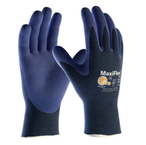 Maxiflex Ultimate Elite Ultra Light Weight Nitrile Coated Work Gloves by ATG